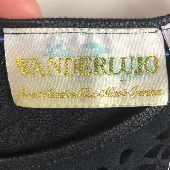 NEW Boutique‎ Black Cut Out Faux Suede Long Sleeve Mini Boho Dress - Picture 10 of 13